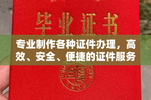 乌伊岭专业制作各种证件办理，高效、安全、便捷的证件服务