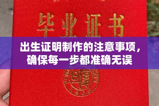 乌伊岭出生证明制作的注意事项，确保每一步都准确无误