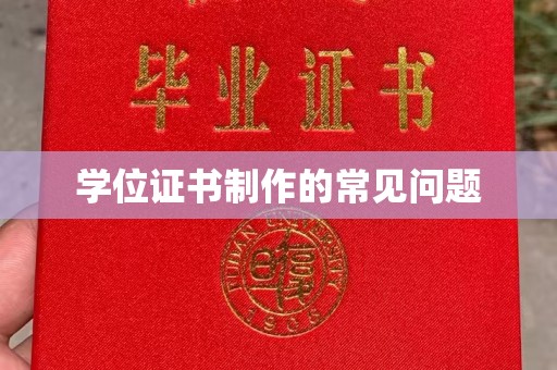 乌伊岭学位证书制作的常见问题